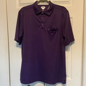 Men’s Purple Callaway Golf Polo Shirt Size M